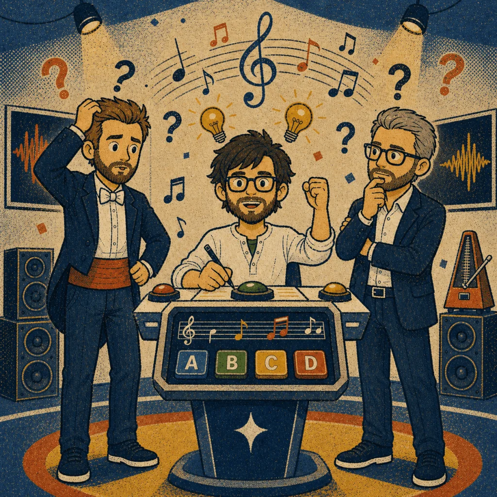 Ilustracija glasbenega kviza FFF Lab