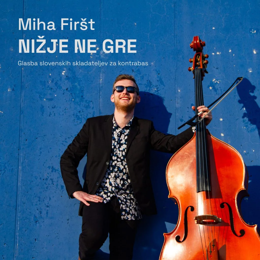 Naslovnica albuma Nižje ne gre Mihe Firšta